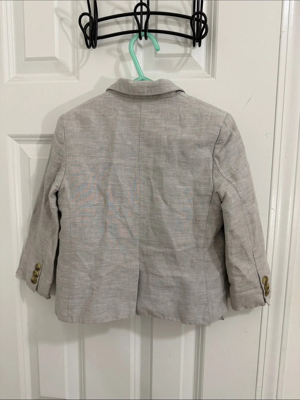 Janie and Jack Linen Light Gray Boys' Blazer Size 3T
